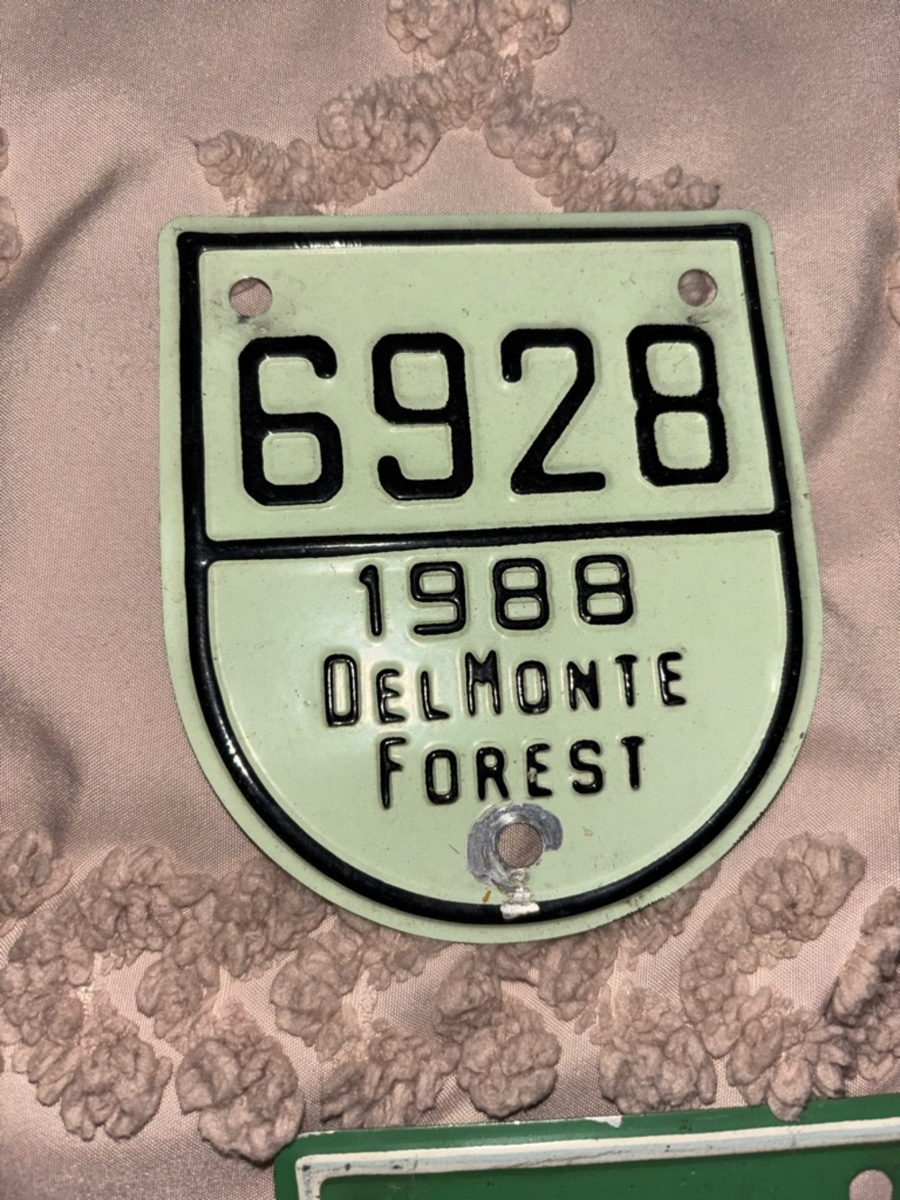 1984-1988 Del Monte Forest - Pebble Beach Auto Car License Plate Gate Badges (5) - Picture 5 of 7
